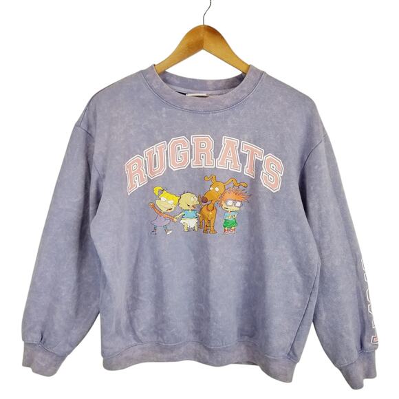 Nickelodeon Women's Rugrats 1991 Purple Sweatshirt Size Medium - Picture 1 of 8